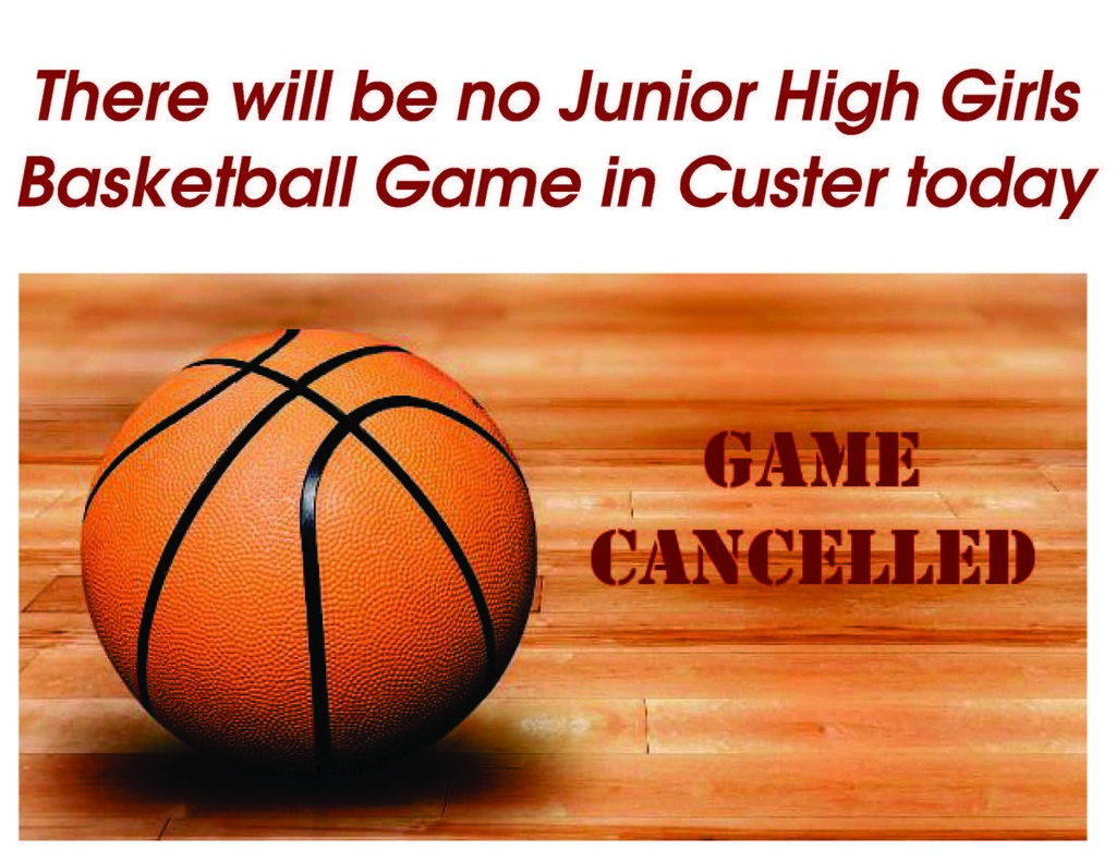 JH Girls Basketball Game Cancelled