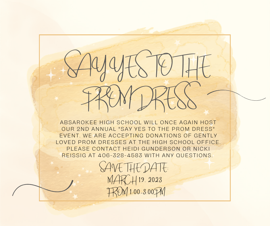 Say yes to the prom dress poster