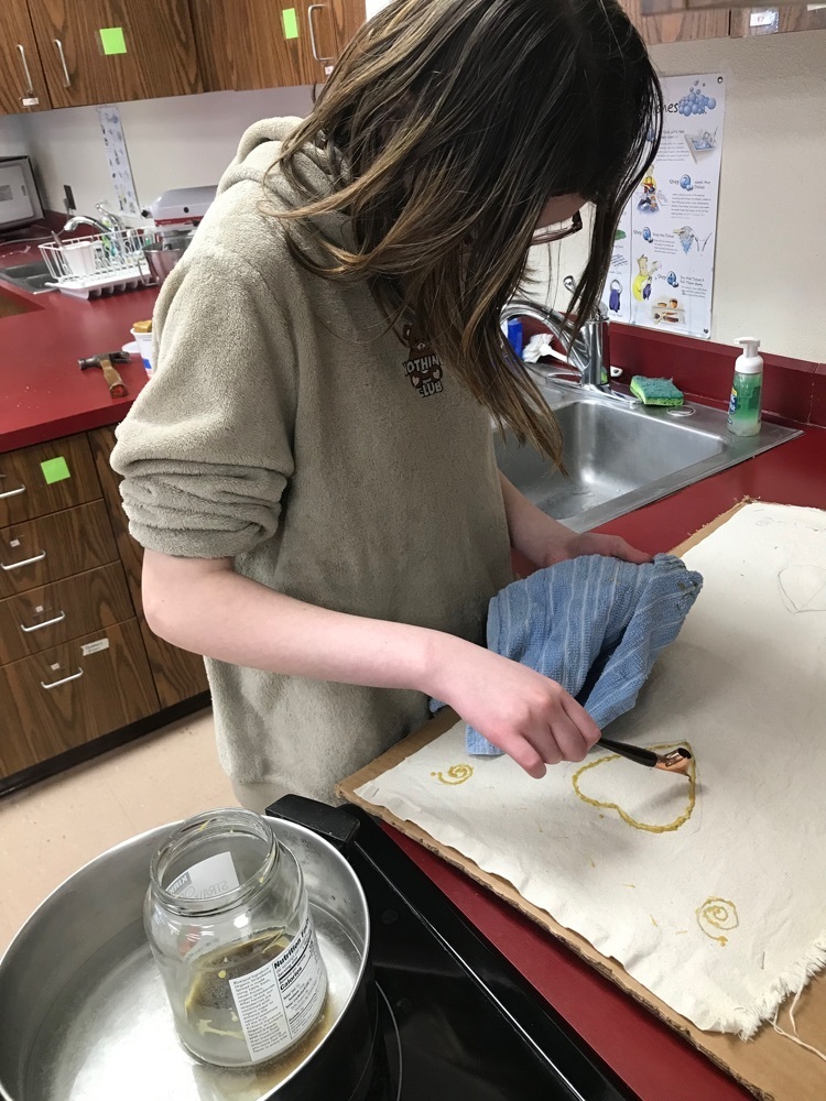 students using beeswax