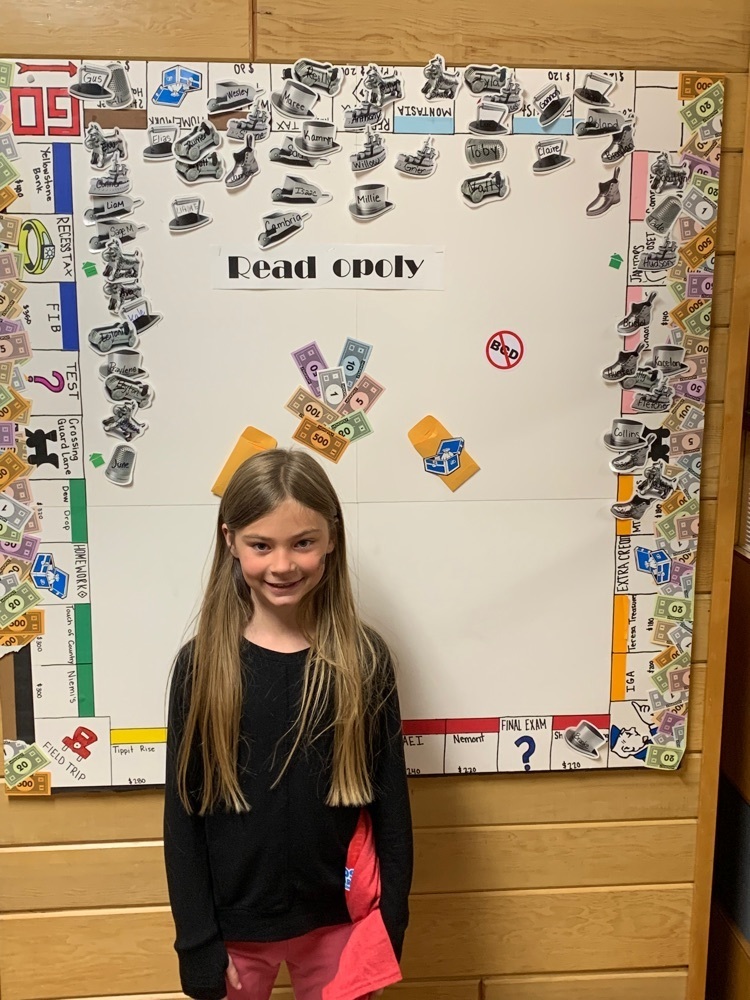 aAbigail Nelson 1st place Monopoly Reader